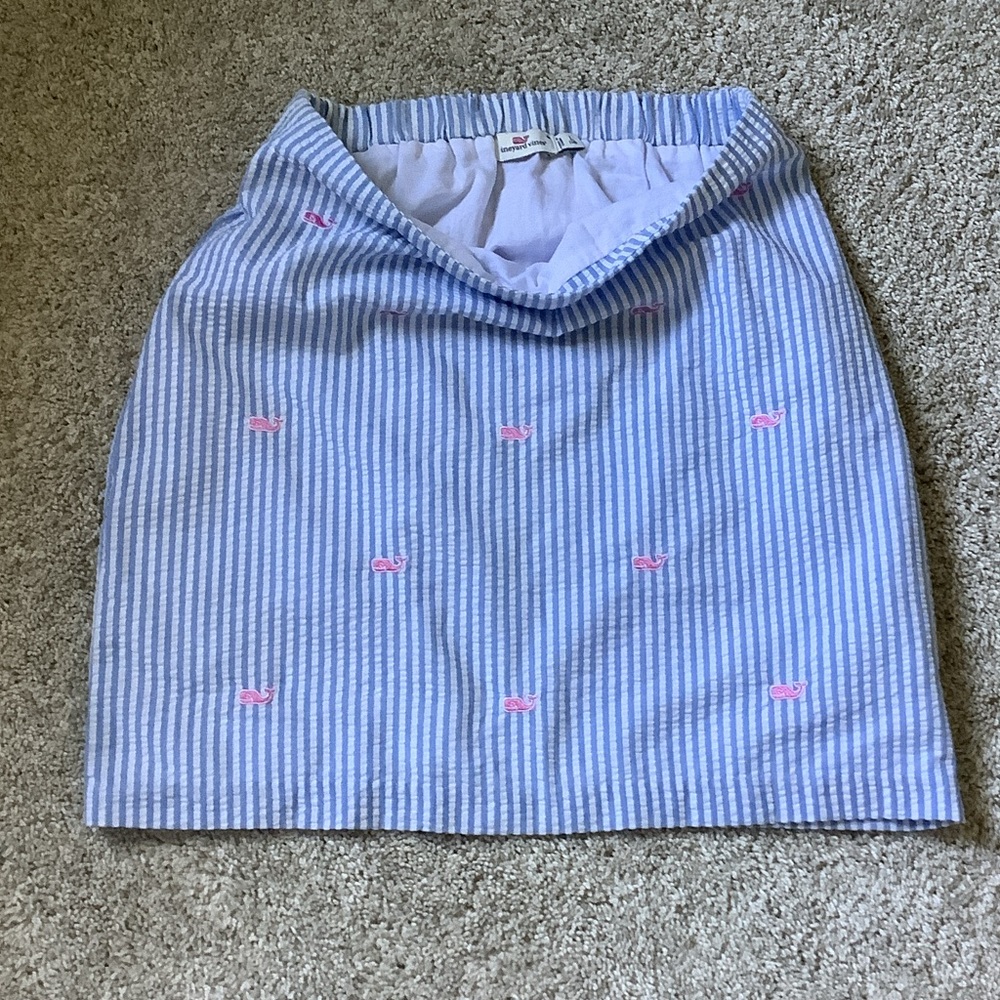 Blue and Pink Striped Skirt Vineyard Vines